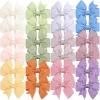 image3 Inch Hair Bows for Baby Girls Oaoleer 40PCS Back to School Pinwheel Bows Grosgrain Ribbon Toddler Bows Clips Hair Barrettes Accessories for Girls 40PCS Ball Hair Bows3inch24pcs