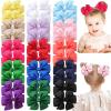 image3 Inch Hair Bows for Baby Girls Oaoleer 40PCS Back to School Pinwheel Bows Grosgrain Ribbon Toddler Bows Clips Hair Barrettes Accessories for Girls 40PCS Ball Hair Bows30PCS 4Inch Pinwheel Hair Bows