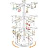 imageOAOLEER Acrylic Rotating Earring Holder Organizer Jewelry Stand Earring Tree 3 Tiers Jewelry Organizer for Women Girls ampamp 210 Holes Earrings Stud Tower Display for Room Decor Vanity