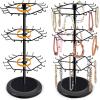 imageOAOLEER Bracelet Holder Display3Tier Rotating Bracelet Organizer Jewelry Stand Black Metal Jewelry Display for Vendor With 54 Hooks