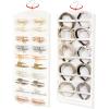 imageOAOLEER Claw Clip Organizer DoubleSided Hair Clip Organizer Storage For Girls Women Hanging Claw Clip Holder Hair Clip Display for Closet Wall Door Room Jewelry Shop BeigeBeige