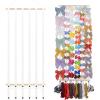 imageOAOLEER Hair Bow Holder Organizer for Girls Hair BowsHair Accessories Headband Organizer Bow Storage Hanger with hook for Baby Girls Wall Hanging Decor for Toddler Girls White AWhite A