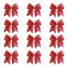 imageOaoleer 12PCS 7quot Large Glitter Cheer Hair Bows Ponytail Holder Elastic Band Handmade for Cheerleading Teen Girls College Sports Glitter Black 12PCSGlitter Red 12PCS