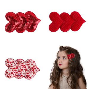 image3Pcs Valentine Bows Clips Mothers Day Hair Bows Gift Pink Bowknot Love Heart Pattern Headwear Hairpin Alligator Clips Bows for Girls Toddlers Kids Womens Valentines Hair Bows  1Valentines Hair Bows  9