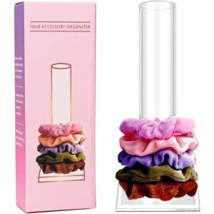 imageOAOLEER 2Pcs Scrunchie Holder StandClear Jewelry Organizer for Teen Girl Women Gifts The Perfect Scrunchy Display Organizer1pcs clear holder