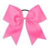 image16PCS 8quot Large Cheer Hair Bows Ponytail Holder Elastic Band Handmade for Cheerleading Teen Girls College Sports 16 Pcs OrangeHot Pink