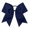 image16PCS 8quot Large Cheer Hair Bows Ponytail Holder Elastic Band Handmade for Cheerleading Teen Girls College Sports 16 Pcs OrangeNavy