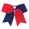 image16PCS 8quot Large Cheer Hair Bows Ponytail Holder Elastic Band Handmade for Cheerleading Teen Girls College Sports 16 Pcs OrangeRedNavy