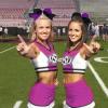 image16PCS 8quot Large Cheer Hair Bows Ponytail Holder Elastic Band Handmade for Cheerleading Teen Girls College Sports White 1 Count Pack of 16BlackPurple