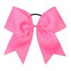 image16PCS 8quot Large Cheer Hair Bows Ponytail Holder Elastic Band Handmade for Cheerleading Teen Girls College Sports White 1 Count Pack of 16Hot Pink