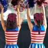 image16PCS 8quot Large Cheer Hair Bows Ponytail Holder Elastic Band Handmade for Cheerleading Teen Girls College Sports White 1 Count Pack of 16Maroon