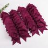 image16PCS 8quot Large Cheer Hair Bows Ponytail Holder Elastic Band Handmade for Cheerleading Teen Girls College Sports White 1 Count Pack of 16Maroon