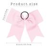image16PCS 8quot Large Cheer Hair Bows Ponytail Holder Elastic Band Handmade for Cheerleading Teen Girls College Sports White 1 Count Pack of 16Pink