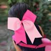 image16PCS 8quot Large Cheer Hair Bows Ponytail Holder Elastic Band Handmade for Cheerleading Teen Girls College Sports White 1 Count Pack of 16PinkHot Pink