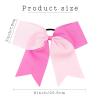 image16PCS 8quot Large Cheer Hair Bows Ponytail Holder Elastic Band Handmade for Cheerleading Teen Girls College Sports White 1 Count Pack of 16PinkHot Pink