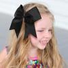 imageOAOLEER 2PCS 8quot Jumbo Cheer Bow Clip with Tails Large Cheerleading Hair Bows for Girls Teen Softball Cheerleader Outfit Uniform RedBlack