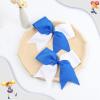 imageOAOLEER 2PCS 8quot Jumbo Cheer Bow Clip with Tails Large Cheerleading Hair Bows for Girls Teen Softball Cheerleader Outfit Uniform RedBlueWhite