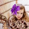 imageOAOLEER 2PCS 8quot Jumbo Cheer Bow Clip with Tails Large Cheerleading Hair Bows for Girls Teen Softball Cheerleader Outfit Uniform RedDark Purple