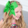 imageOAOLEER 2PCS 8quot Jumbo Cheer Bow Clip with Tails Large Cheerleading Hair Bows for Girls Teen Softball Cheerleader Outfit Uniform RedGreen