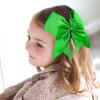imageOAOLEER 2PCS 8quot Jumbo Cheer Bow Clip with Tails Large Cheerleading Hair Bows for Girls Teen Softball Cheerleader Outfit Uniform RedGreen