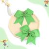 imageOAOLEER 2PCS 8quot Jumbo Cheer Bow Clip with Tails Large Cheerleading Hair Bows for Girls Teen Softball Cheerleader Outfit Uniform RedGreen