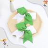 imageOAOLEER 2PCS 8quot Jumbo Cheer Bow Clip with Tails Large Cheerleading Hair Bows for Girls Teen Softball Cheerleader Outfit Uniform RedGreenWhite
