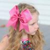 imageOAOLEER 2PCS 8quot Jumbo Cheer Bow Clip with Tails Large Cheerleading Hair Bows for Girls Teen Softball Cheerleader Outfit Uniform RedHot Pink