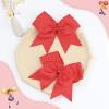 imageOAOLEER 2PCS 8quot Jumbo Cheer Bow Clip with Tails Large Cheerleading Hair Bows for Girls Teen Softball Cheerleader Outfit Uniform RedRed