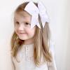 imageOAOLEER 2PCS 8quot Jumbo Cheer Bow Clip with Tails Large Cheerleading Hair Bows for Girls Teen Softball Cheerleader Outfit Uniform RedWhite