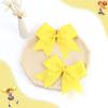 imageOAOLEER 2PCS 8quot Jumbo Cheer Bow Clip with Tails Large Cheerleading Hair Bows for Girls Teen Softball Cheerleader Outfit Uniform RedYellow