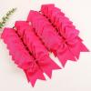 imageOaoleer 21PCS 8quot Large Cheer Bows White Bows Jumbo Cheerleader Bow with Ponytail Holder Elastic Band Handmade for Cheerleading Teen Girls College SportsRose Pink 21PCS