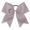 imageOaoleer 21PCS 8quot Large Cheer Bows White Bows Jumbo Cheerleader Bow with Ponytail Holder Elastic Band Handmade for Cheerleading Teen Girls College SportsGray 21PCS