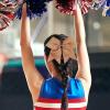 imageOaoleer 8inch Jumbo Large Cheer Bows Ponytail Holder Elastic Band Handmade Boutique Hair Accessories for Cheerleading Teen Girls College Women Sports 1PCS WhiteBrown