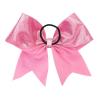 imageOaoleer Hair Bow 4PCS 77 inches 18cm Breast Cancer Awareness Cheerleader Bow with Ponytail Holder for Breast Cancer Month PU Pink BPU Pink A