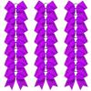 imageOaoleer 21PCS 8quot Large Cheer Bows White Bows Jumbo Cheerleader Bow with Ponytail Holder Elastic Band Handmade for Cheerleading Teen Girls College SportsPurple 21PCS