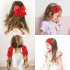 image32PCS Red Hair Accessories Set by Oaoleer  Grosgrain Ribbon Bows Cheer Bows Alligator Clips Curly Koker Bows Hair Ties Headbands for Little GirlsRed