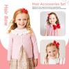 image32PCS Red Hair Accessories Set by Oaoleer  Grosgrain Ribbon Bows Cheer Bows Alligator Clips Curly Koker Bows Hair Ties Headbands for Little GirlsRed