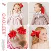 image32PCS Red Hair Accessories Set by Oaoleer  Grosgrain Ribbon Bows Cheer Bows Alligator Clips Curly Koker Bows Hair Ties Headbands for Little GirlsRed