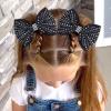 imageOAOLEER 12PCS Glitter Cheer Hair Bows for Cheerleading Cheer Bow with Ponytail Holder for Teen Girls Cheerleader WhiteBlack