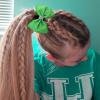 imageOAOLEER 12PCS Glitter Cheer Hair Bows for Cheerleading Cheer Bow with Ponytail Holder for Teen Girls Cheerleader WhiteGreen