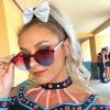 imageOAOLEER 12PCS Glitter Cheer Hair Bows for Cheerleading Cheer Bow with Ponytail Holder for Teen Girls Cheerleader WhiteWhite