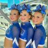 imageOAOLEER 6PCS Glitter Cheer Hair Bows for Cheerleading Shiny Rhinestones Large Jumbo Cheer Bow with Ponytail Holder for Teen Girls Cheerleader BlackBlue