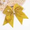imageOAOLEER 6PCS Glitter Cheer Hair Bows for Cheerleading Shiny Rhinestones Large Jumbo Cheer Bow with Ponytail Holder for Teen Girls Cheerleader BlackGold
