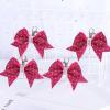imageOAOLEER Cheer Bow Keychain Cheer Keychain with Rhinestones Cheerleader Keyrings for Teen Cheerleading Sports AccessoryPink