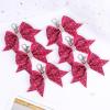 imageOAOLEER Cheer Bow Keychain Cheer Keychain with Rhinestones Cheerleader Keyrings for Teen Cheerleading Sports AccessoryPink