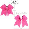 imageOaoleer 12PCS 7quot Large Glitter Cheer Hair Bows Ponytail Holder Elastic Band Handmade for Cheerleading Teen Girls College Sports Sequin Mixedcolor 12PCSShocking Pink