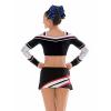 imageOaoleer 12PCS 7quot Large Glitter Cheer Hair Bows Ponytail Holder Elastic Band Handmade for Cheerleading Teen Girls College Sports Sequin Mixedcolor 12PCSRoyal blue