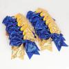 imageOaoleer 12PCS 7quot Large Glitter Cheer Hair Bows Ponytail Holder Elastic Band Handmade for Cheerleading Teen Girls College Sports Sequin Mixedcolor 12PCSSequin  Blue  Gold