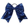 imageOaoleer 12PCS 7quot Large Glitter Cheer Hair Bows Ponytail Holder Elastic Band Handmade for Cheerleading Teen Girls College Sports Sequin Mixedcolor 12PCSRoyal blue
