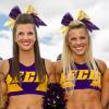 imageOaoleer 12PCS 7quot Large Glitter Cheer Hair Bows Ponytail Holder Elastic Band Handmade for Cheerleading Teen Girls College Sports Sequin Mixedcolor 12PCSSequin  Purple  Gold